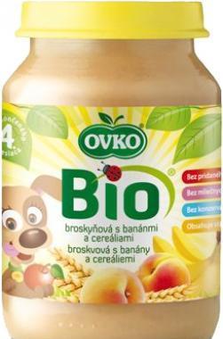Dětská výživa s banány a cereáliemi OVKO 190g - BIO