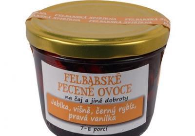 Pečené ovoce jablka, višně, rybíz černý, citron, pravá vanilka 230ml